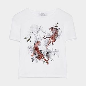 Bershka Tiger print T-shirt